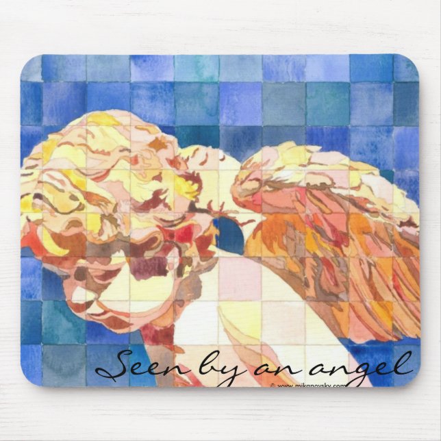 "Sett mousepad av för en ängel" Musmatta (Framsidan)