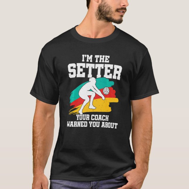 Setter från Volleyball Player T Shirt (Framsida)