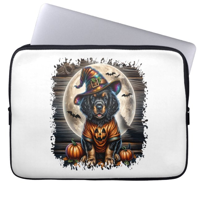 Setter Hund Halloween Square Laptop Fodral (Framsidan)