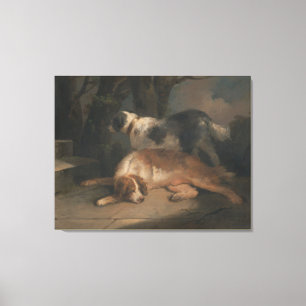 Setters av George Morland Canvastryck