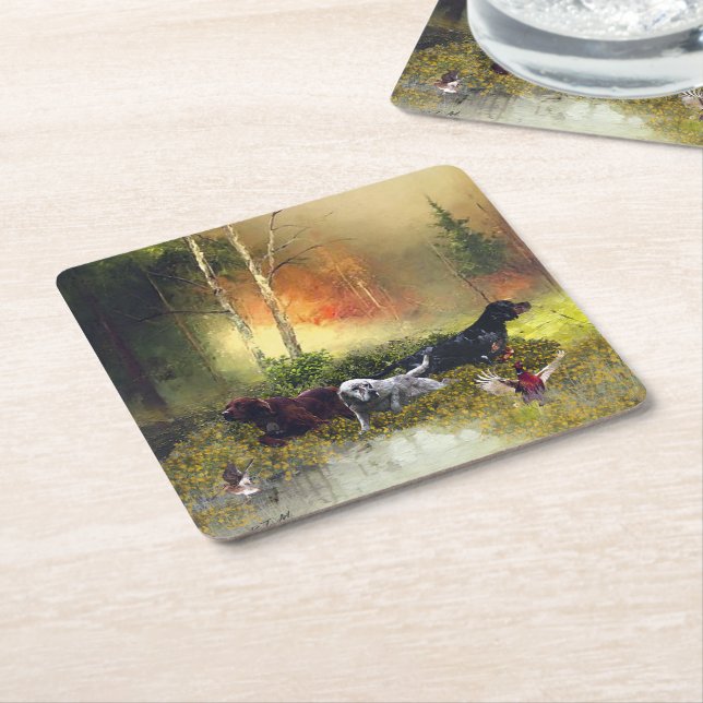 Setters-familjen Underlägg Papper Kvadrat (Vinklad)