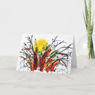 Settin i thBaobabträd Notecard Kort