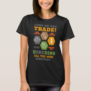 Settler eller Dice for Board Gamand Role Spela G T Shirt
