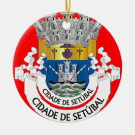 Setubal* Portugal prydnad/Setubal prydnad Julgransprydnad Keramik