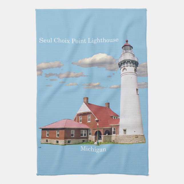 Seul Choix Point Lighthouse kökshandduk (Vertikal)