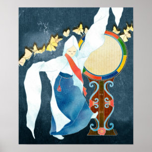 Seung Mu, Koreanska Munk Dance Poster