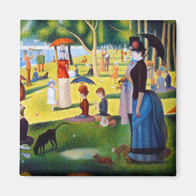 Seurat: A Söndag vid La Grande Jatte Magnet (Framsidan)