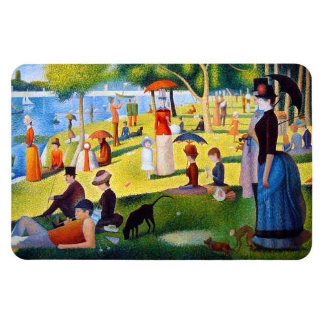 Seurat: A Söndag vid La Grande Jatte Magnet (Horisontell)