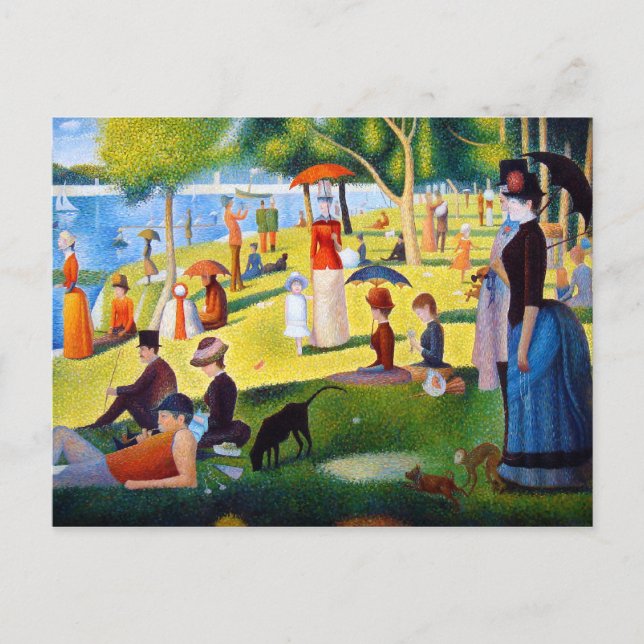 Seurat: A Söndag vid La Grande Jatte Vykort (Framsida)