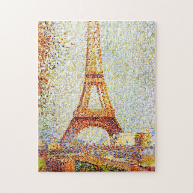 Seurat: Det Eiffel torn Pussel (Vertikal)