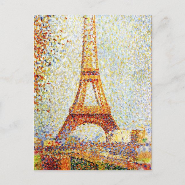 Seurat: Eiffel Torn Vykort (Framsida)