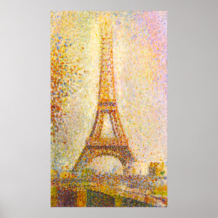 Seurat Eiffel tornaffisch Poster