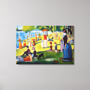 Seurat: En söndag på La stora Jatte Canvastryck
