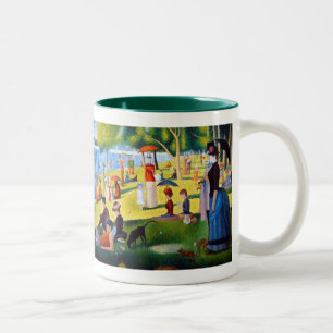 Seurat: En söndag på La stora Jatte Två-Tonad Mugg