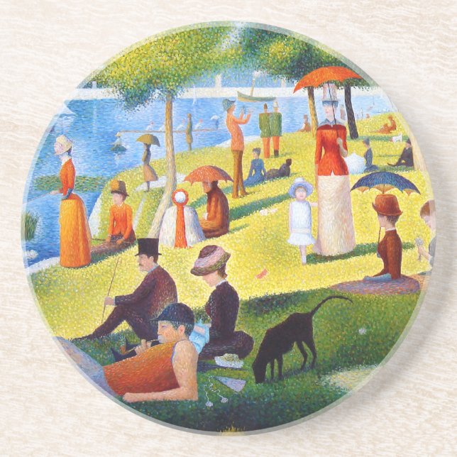 Seurat: En söndag på La stora Jatte Underlägg (Framsidan)