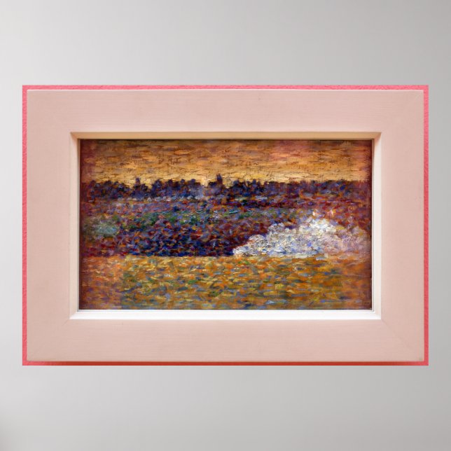 Seurat Grandcamps Coastal Landscape Poster (Framsidan)