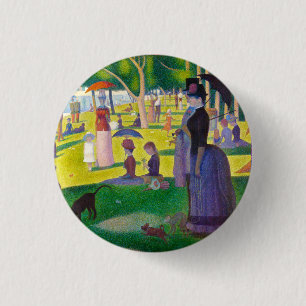 Seurat La Grande Jatte Button Knapp