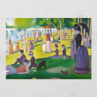 Seurat La Grande Jatte-inbjudningar Inbjudningar