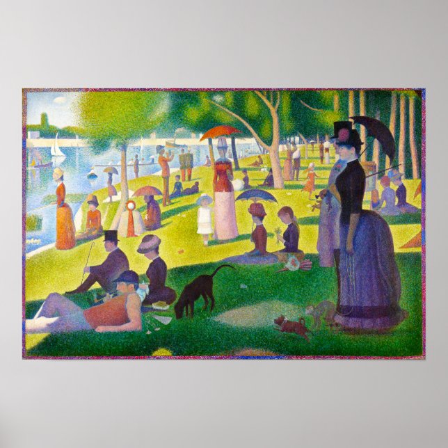 Seurat La Grande Jatte Poster (Framsidan)