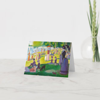 Seurat La stora Jatte noterar kortet Kort