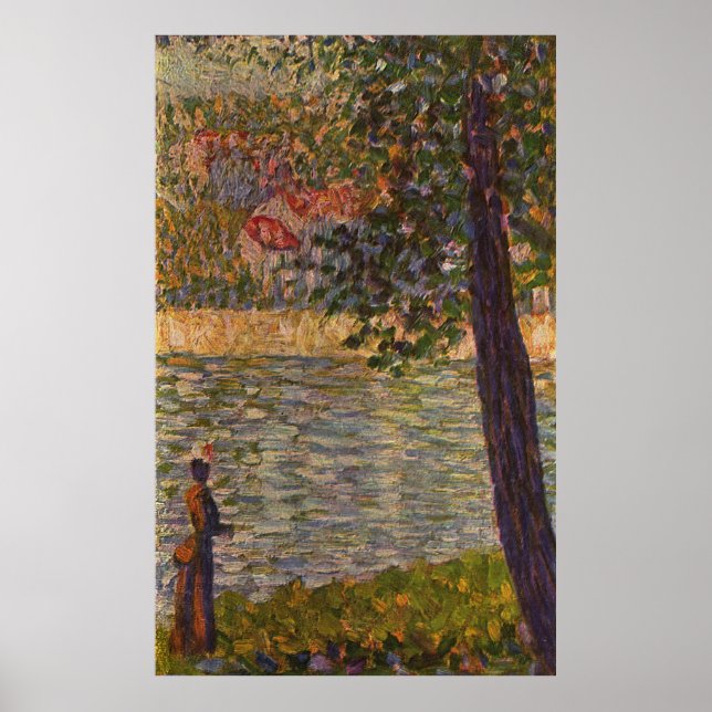 Seurat: Morgonpromenaden (Seine at Courbevoie) Poster (Framsidan)