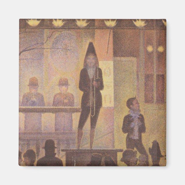 Seurat Painting - Circus Parad Magnet (Framsidan)