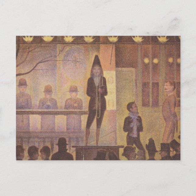 Seurat Painting - Circus Parad Vykort (Framsida)