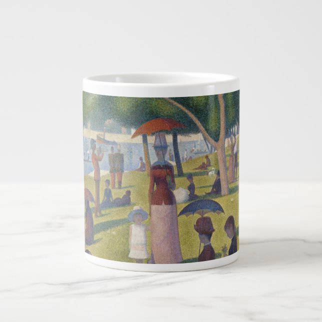 Seurat Söndag Aeftermiddyön La Grande Jatte Jumbo Mugg (Framsidan)