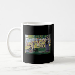 Seurat Söndag eftermiddagsmålning av Berömd efter Kaffemugg