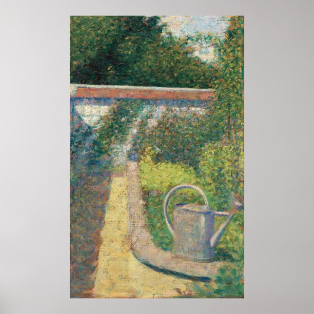 Seurat Watering Can Garden Poster (Framsidan)