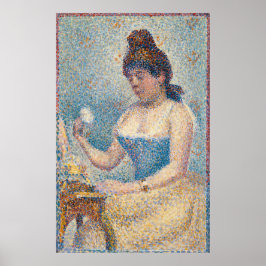 Seurat Woman Powdering Herself Poster