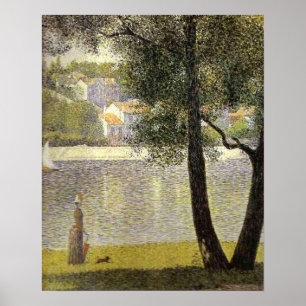 Seurats "La Seine a Courbevoie" Poster