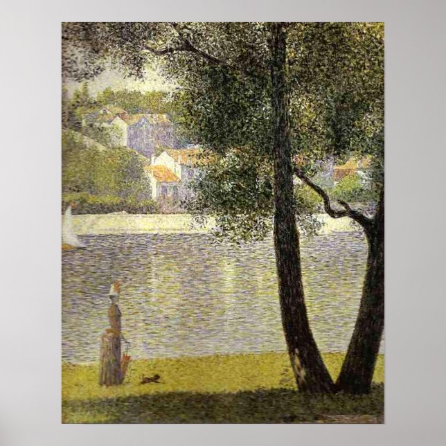 Seurats "La Seine a Courbevoie" Poster (Framsidan)