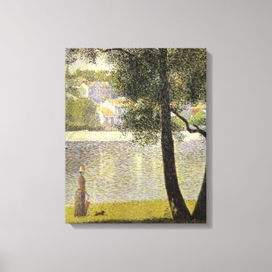 Seurats "La Seine en Courbevoie ", Canvastryck