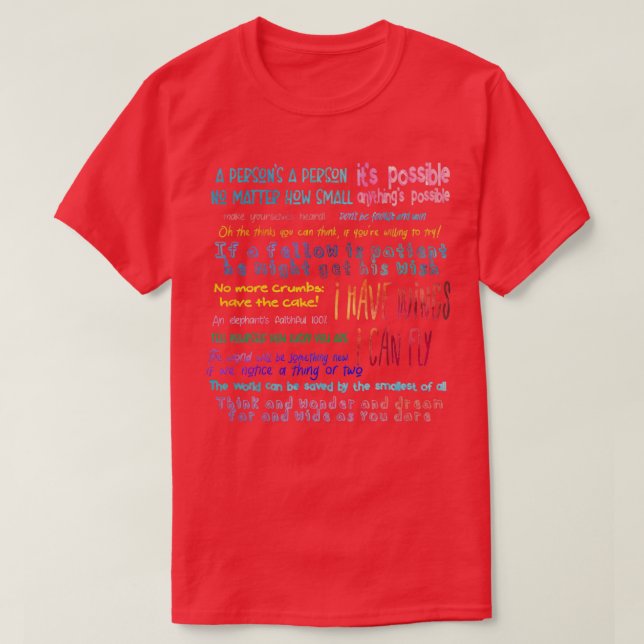 Seussical Quotes Set  T Shirt (Design framsida)