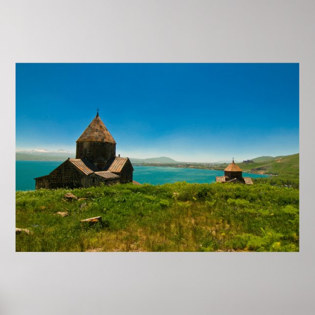 Sevan-kloster liggande poster (Framsidan)
