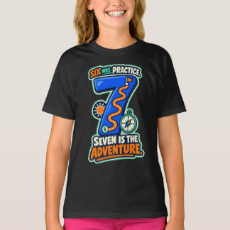 Seven är födelsedagsäventyrets väg t shirt