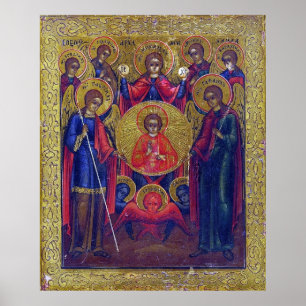 Seven Archangels Östra Orthodox Christian Poster