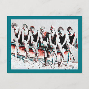 Seven Bathing Beauty Pals Vykort