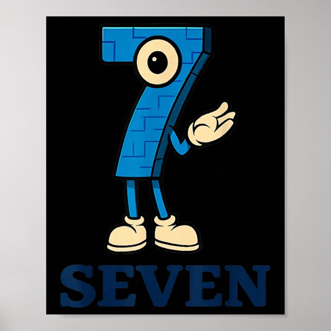 Seven Brainrot 67 Six Seven 6 7 Meme Custome  Poster (Framsidan)