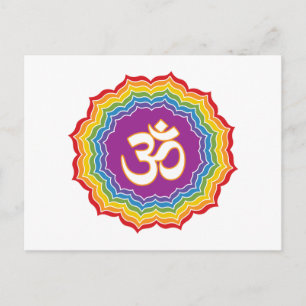 Seven Chakras Färger Vykort