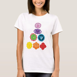 Seven Chakras Pyramid Yoga Women's Basic T-Shirt