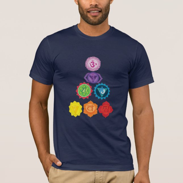 Seven Chakras T-Shirt (Framsida)
