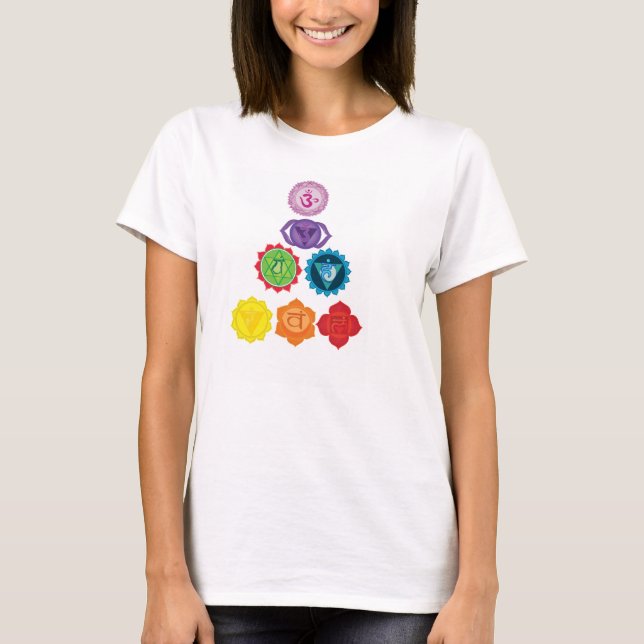 Seven Chakras Women's New Workout Tanktop T-shirt (Framsida)