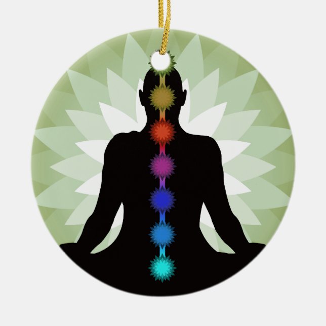 Seven Chakras Yoga Pose Ornament (Framsidan)