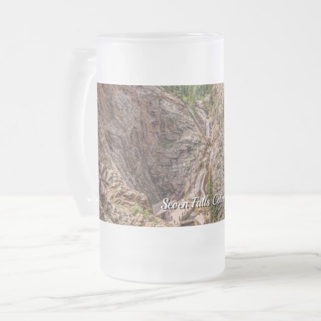 Seven Falls Colorado Frosted Mugg (Framsida vänster)