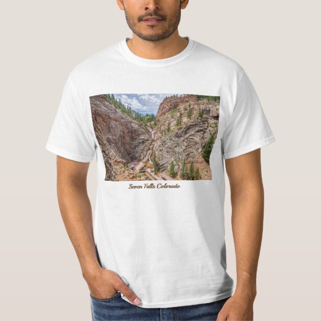 Seven Falls Colorado T-Shirt (Framsida)