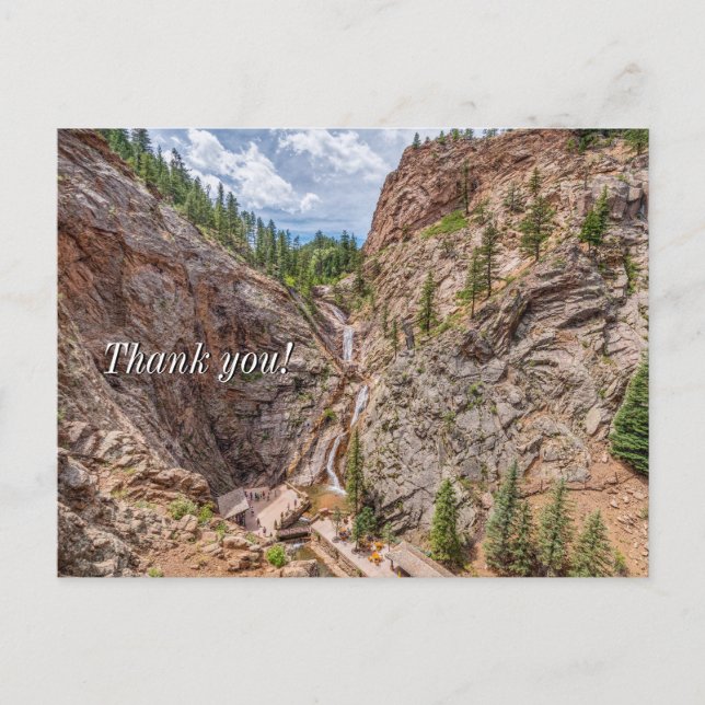 Seven Falls Colorado Tack Vykort (Framsida)