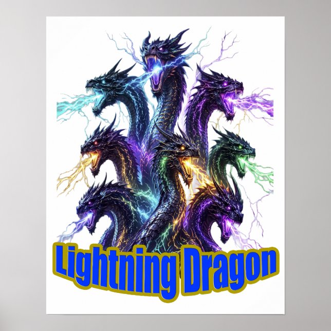 Seven-Headed Lightning Dragon Poster (Framsidan)