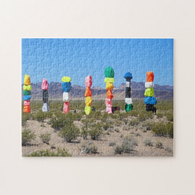 Seven Magic Mountains Nevada. Pussel (Horisontell)